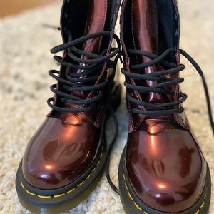 NWT Dr. Martens cherry red boots.